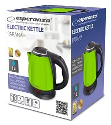 Електрочайник Esperanza Kettle EKK128G 1 л зелений - мініатюра 2
