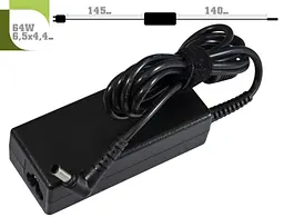 Блок живлення 1StCharger для ноутбука SONY 64W(16V/4A) 6.5x4.4 + кабель живлення Retail BOX - мініатюра 3