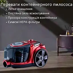 Пилосос Crownberg з високою потужністю 3000 Вт CB-0115 - мініатюра 6