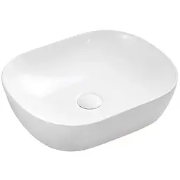 Умивальник накладний керамічний Mixxus Premium Diverse-0101 490x395x150 мм MP6484, Білий