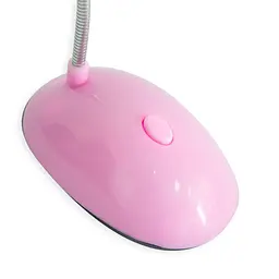 Настільна лампа світлодіодна рожева LED DESK Light X-7188 лід світильник на стіл на батарейках 3хААА - мініатюра 5