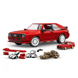 Колекційна машинка-конструктор Mattel Brick Shop Elite Audi ‘84 Sport Quattro (JLK39) - мініатюра 2