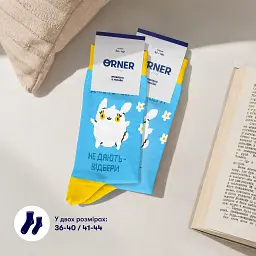 Шкарпетки ORNER x Maliunok "Дають — бери" 41-44 - мініатюра 6
