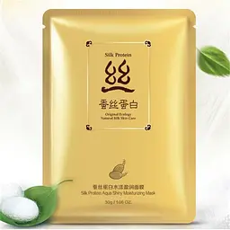 Маска для обличчя Bioaqua Silk Protect з протеїнами шовка, 30 г - мініатюра 2