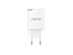 Мережевий зарядний пристрій Aspor A826 PD (20 W/USB/Type-C) White