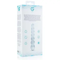 Скляний дилдо у вигляді намистин Gildo Glass Dildo No. 19 - мініатюра 6