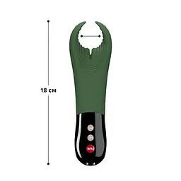 Вібратор для пеніса Fun Factory MANTA moss green/black, підходить для парних ігор - мініатюра 2