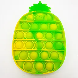 Сенсорна іграшка антистрес силіконова нескінченна пухирка поп іт UKC Pop It Fidget ананас зелений