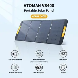 Сонячна панель Vtoman 400W 40V IP67 MC-4/Anderson/XT60/DC5521 - мініатюра 2