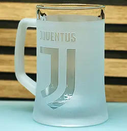 Пивний келих 660 мл ФК Juventus Ювентус з гравіюванням подарунок для фаната   футбольний кухоль - мініатюра 3