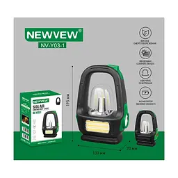 Ліхтар NEWVEW NV-Y03-1 Solar Panel 2400mAh Green (NWVW-NV-Y03-1-GN) - мініатюра 6