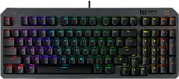 Клавіатура ASUS TUF Gaming K3 Gen II Opti-Mech RGB Red Switches USB UA Black (90MP0390-BKMA00) - мініатюра 1