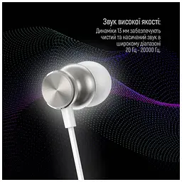 Навушники ColorWay 3.5 mm Wired Earphone UrbanBeat White (CW-WD03WT) - мініатюра 11