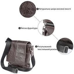 Сумка SHVIGEL 00979 коричнева - мініатюра 8
