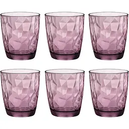 Набір склянок для води Bormioli Rocco Diamond Rock Purple 305 мл 6 шт. (350230M) - мініатюра 2