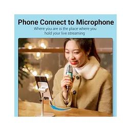 Кабель мультимедійний Micro 5P M to 3.5mm M 1.0m (4pin) black Vention (BDGBF) - мініатюра 2