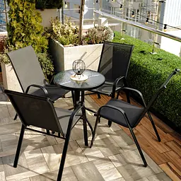 Комплект садових меблів 4Points Lido-4 з круглим столом ⌀70см - мініатюра 2