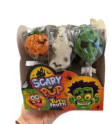 Льодяник на паличці Johny Bee Scary Pop Halloween Tutti Frutti 1шт, 25г - мініатюра 6