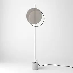 Торшер Babich Studio Mid glass F - Black (RAL 9005)