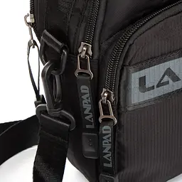 Тканинна чоловіча сумка Lanpad LAN82005 Чорний - мініатюра 4