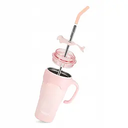 Термокухоль Mountain Goat зі соломинкою 0.65 л Pink (P-5905973406130) - мініатюра 3