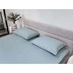 Наволочка Ecotton Aqua Grey сатин 50х70 см 2 шт. сіро-блакитна (24736) - мініатюра 3