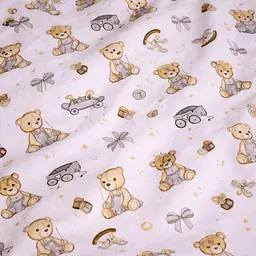 Підковдра бязь MirSon Little Teddy gray 110х140 см (2200012568194) - мініатюра 5