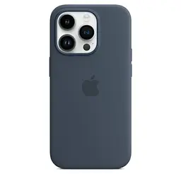 Силіконовий чохол CasePro Silicone Case with MagSafe Storm Blue для iPhone 14 Pro - мініатюра 3