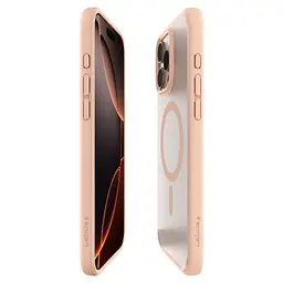 Прозорий чохол Spigen Ultra Hybrid T (MagFit + Camera Control) Frost Rose Titanium для iPhone 16 Pro (ACS09071) - мініатюра 5