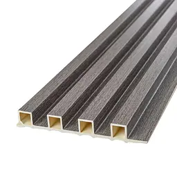 Рейка декоративна Sticker Wall WPC стінова 3000х165х23мм Олов'яний SW-00001530