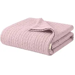 Плед покривало Cosas Blush Knitted Braid 240х260 см косичка (Blanket_11Blush_KnittedBraid_240x260)