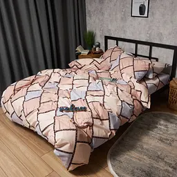 Комплект постільної білизни Moon&Star Бязь Gold Люкс Cozy Puzzle Полуторний Євро 160х220наволочки 2х70х70 - мініатюра 4