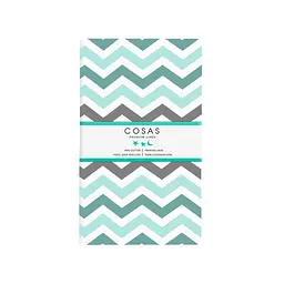 Набір простирадл на резинці Cosas BEIGE/MINT ZIGZAG 160х200х20 см (Set_Beige_ZigMintGrey_160x200_2) - мініатюра 4