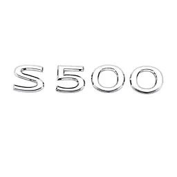 Емблема напис S500 для Mercedes-Benz Maybach хром 130х25 мм пластик (на скотчі)