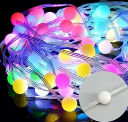Новорічна конусна ялинка Sun Lamp розумна світлодіодна 340 лампочок RGB 250 см - мініатюра 6