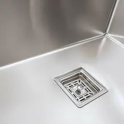 Кухонна мийка Platinum Handmade HSB 650x450x230 нержавійка (квадратний сифон 3,0/1,0), Нержавіюча сталь - мініатюра 5