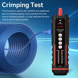 Багатофункціональний кабельний тестер Noyafa NF-859GK PoE тестер вітой пари, Wiremap, SCAN, NCV, QC, VFL, PING, IP-scan, RJ45 (19805) - мініатюра 5