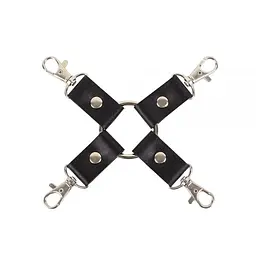 Шкіряний фіксатор Leather Fixer Slave Black