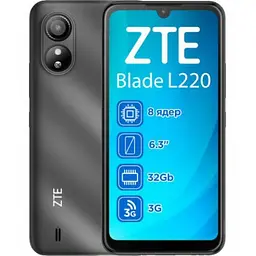 Смартфон ZTE Blade L220 1/32GB Black Global