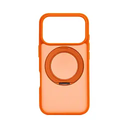 Противоударный чехол-панель для Apple iPhone 17 Pro, Unit Stand2, оранжевый, силикон + поликарбонат, защита всего корпуса, с подставкой, поддержка магнитных держателей и беспроводной зарядки (MagSafe), ArmorStandart (ARM86626)