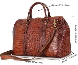 Шкіряна дорожня сумка Vintage 46х30.5х19 см sum0012539 - мініатюра 3