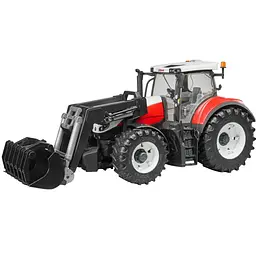 Уцінка. Трактор Bruder Steyr 6300 Terrus з навантажувачем червоний з білим (03181)