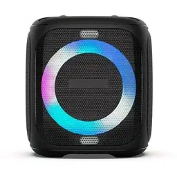 Портативна колонка з 2 мікрофонами XPRO Party ONE 80Вт USB AUX FM Bluetooth чорна (41093-Party ONE) - мініатюра 3