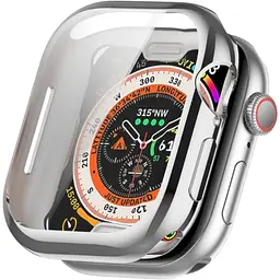 Чохол-накладка DK для Apple Watch 46mm (Series 10) Silicone Face Case (silver)