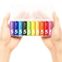 Батарейки Xiaomi ZMi AA batteries 10 шт ZI5 Rainbow - мініатюра 2