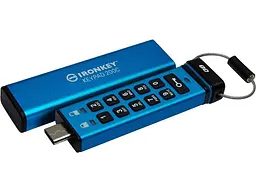 Флешка Kingston 128 GB IronKey Keypad Blue USB 3.2 (IKKP200C/128GB) - мініатюра 4