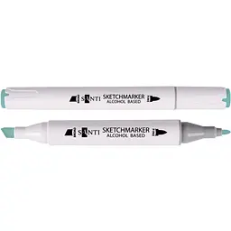 Набір спиртових маркерів Santi Professional SA-57 бірюзово-зелений 6 шт. (390874)