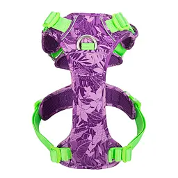 Шлея для собак Truelove Tropical, регульована світловідбиваюча нейлонова шлейка XL , Фіолетовий - мініатюра 3