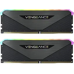 Модуль пам'яті для комп'ютера DDR4 32GB (2x16GB) 3600 MHz Vengeance RGB RT Black Corsair (CMN32GX4M2Z3600C18)