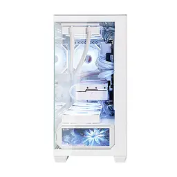 Корпус ALmordor QX25M LCD без БП White (ALQX25MWH_LCD) - мініатюра 5